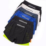 Short de Sport Homme 2-en-1 - Séchage Rapide
