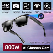 Lunettes de Sport Connectées - Caméra HD & Audio