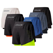 Short de Sport Homme 2-en-1 - Séchage Rapide