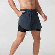 Short de Sport Homme 2-en-1 - Séchage Rapide