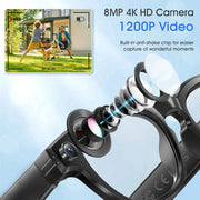 Lunettes de Sport Connectées - Caméra HD & Audio