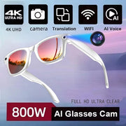 Lunettes de Sport Connectées - Caméra HD & Audio